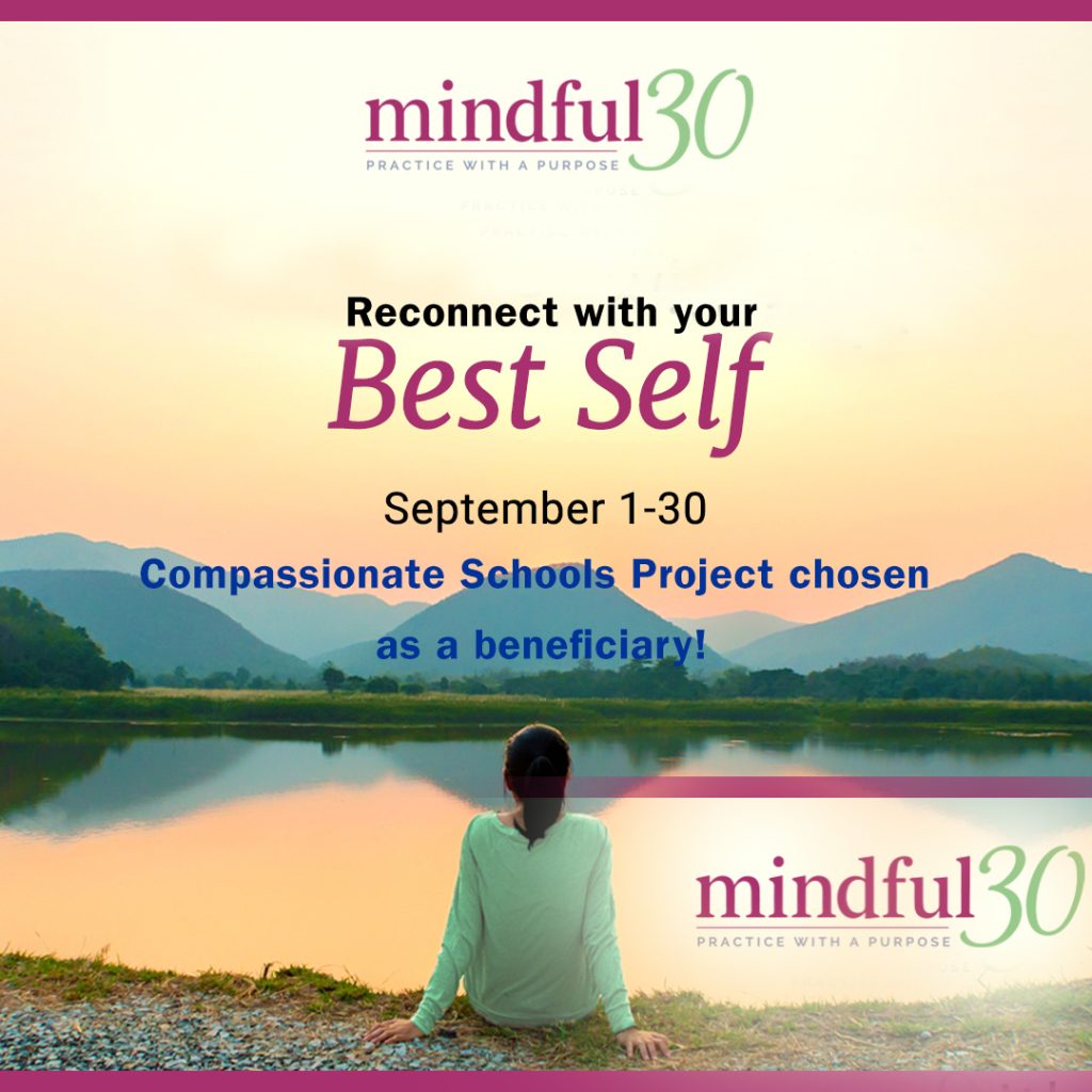 Flyer for Mindful30, Reconnect with your Best Self event